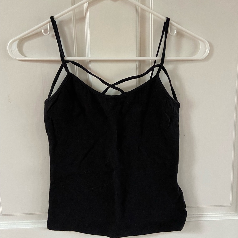 Black tank top